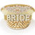 Glitter Bride Hat Gold 